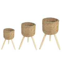 ÜBERTÖPFE NAPARI - Naturfarben, Holz (29/56/29cm) - IDIMEX