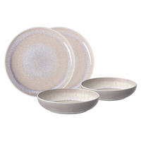 TAFEL-SET Perlemor Sand beige 4er Set - Beige, Keramik (28/22/38cm) - like.Villeroy & Boch
