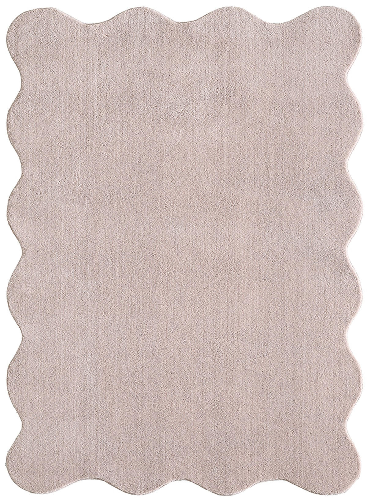 HOCHFLORTEPPICH Antirutsch Uni TIRSO Polyester Puderrosa 140 x 200 cm - Rosa, Textil (140/200cm) - KADIMA DESIGN