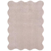 HOCHFLORTEPPICH Antirutsch Uni TIRSO Polyester Puderrosa 140 x 200 cm - Rosa, Textil (140/200cm) - KADIMA DESIGN
