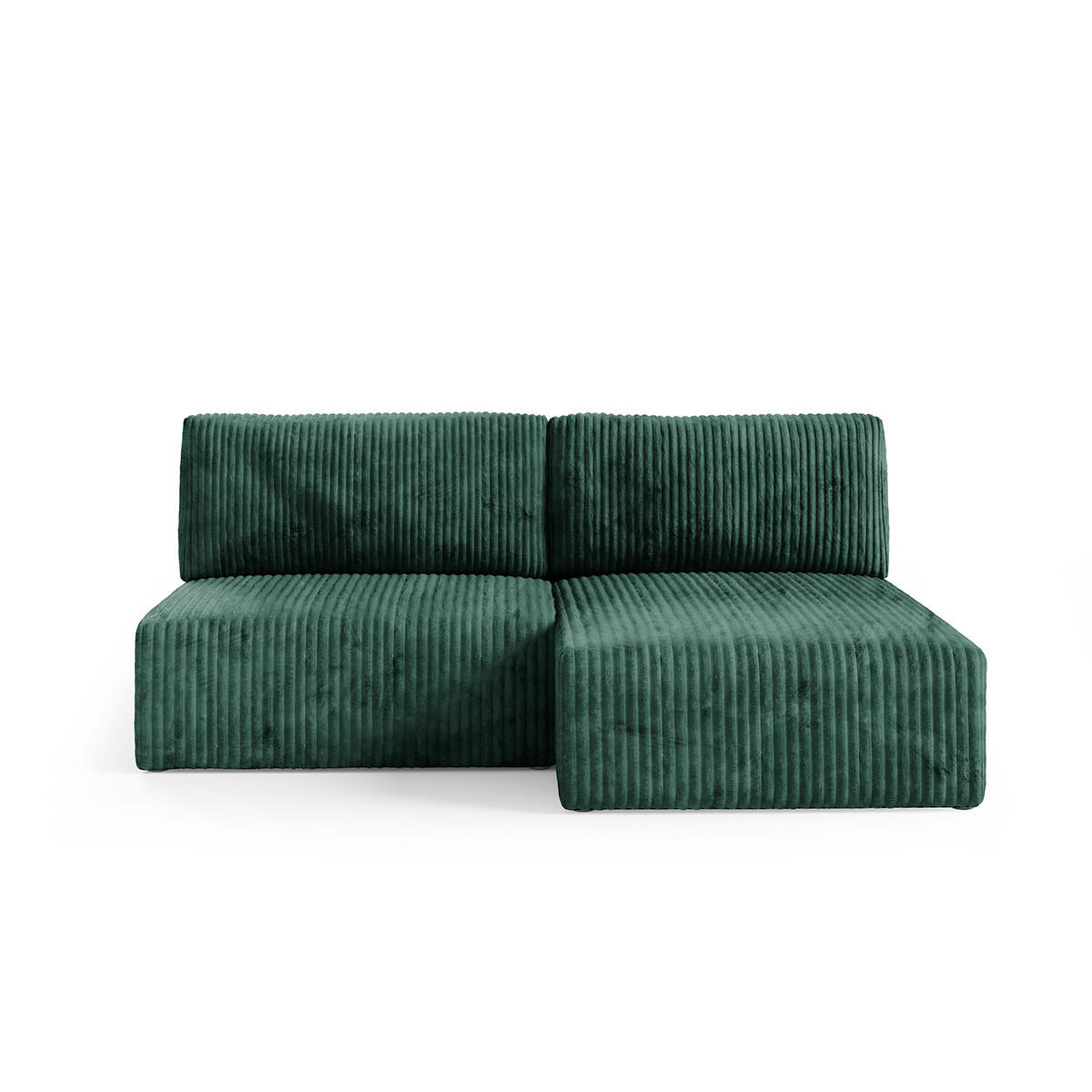 ECKSOFA Angela 3 Sitzplätze Tannengrün - Grün, Holz (210/149cm) - Petits-meubles