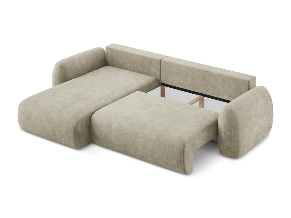 SOFAELEMENT Rechts Chenille Stoff Blau - Blau/Schwarz, Holzwerkstoff/Kunststoff (179/70/113cm) - Makamii