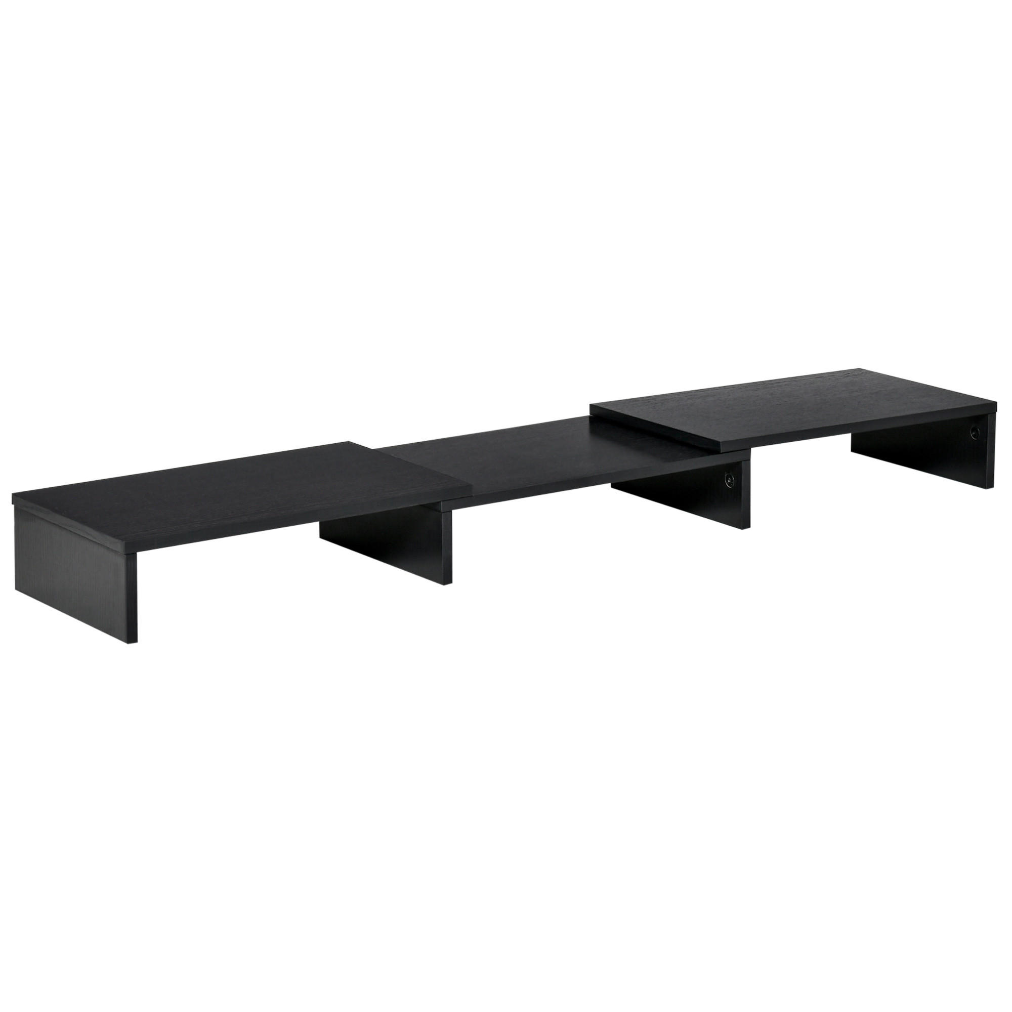 MONITORSTÄNDER - Schwarz, Holzwerkstoff (117/23.5/10cm) - Vinsetto