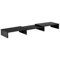 MONITORSTÄNDER - Schwarz, Holzwerkstoff (117/23.5/10cm) - Vinsetto