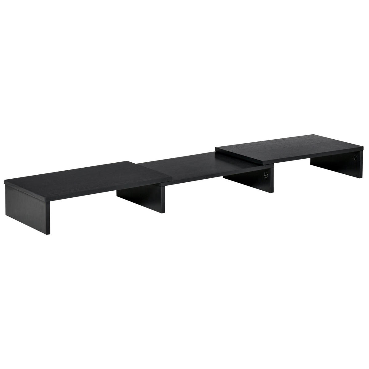 MONITORSTÄNDER - Schwarz, Holzwerkstoff (117/23.5/10cm) - Vinsetto