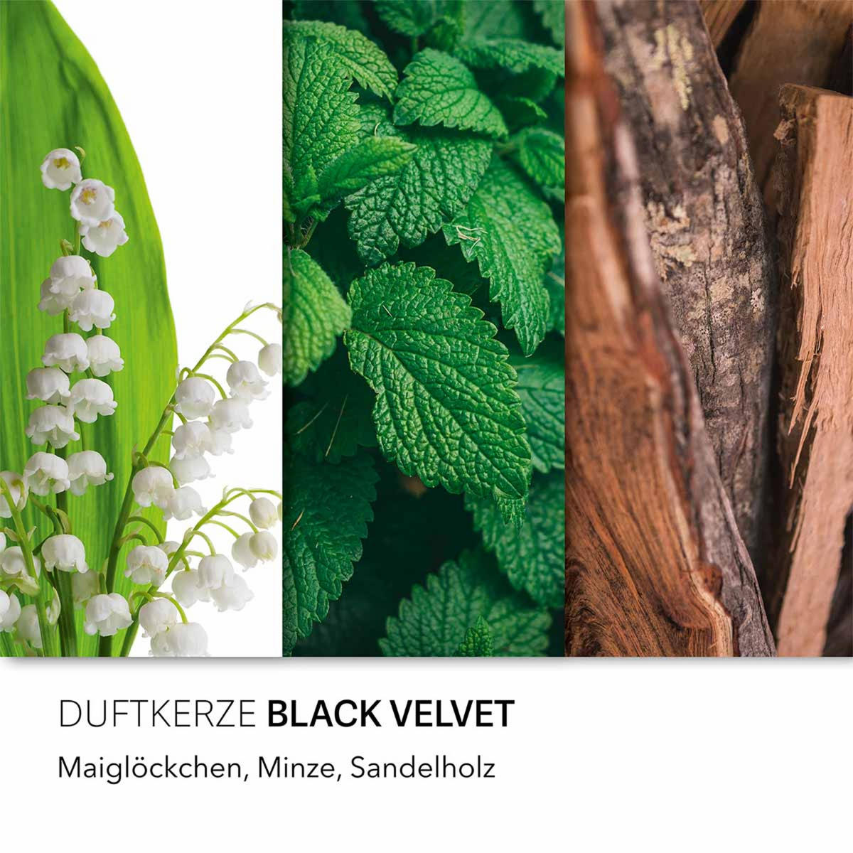 DUFTKERZE CandleBrothers - Grau, Glas/Naturmaterialen (13cm)