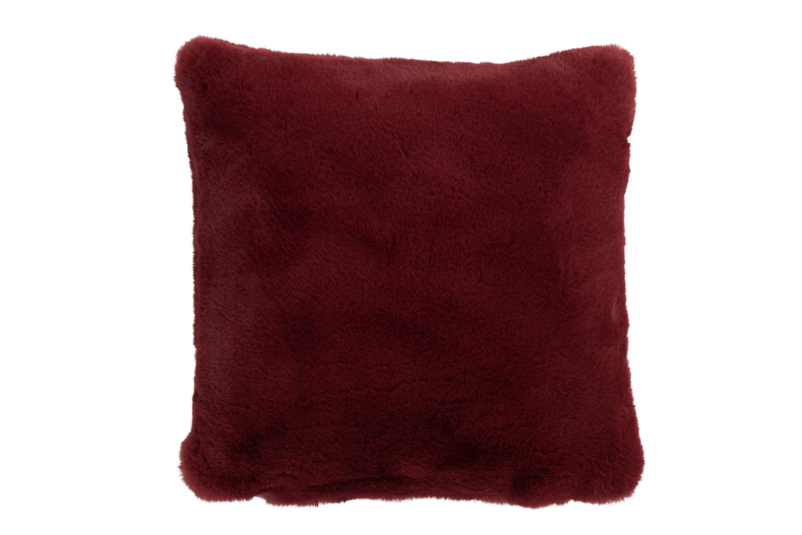 KISSEN CUTIE - Pelz - Rot - Rot, Fell (45/45cm) - J-Line