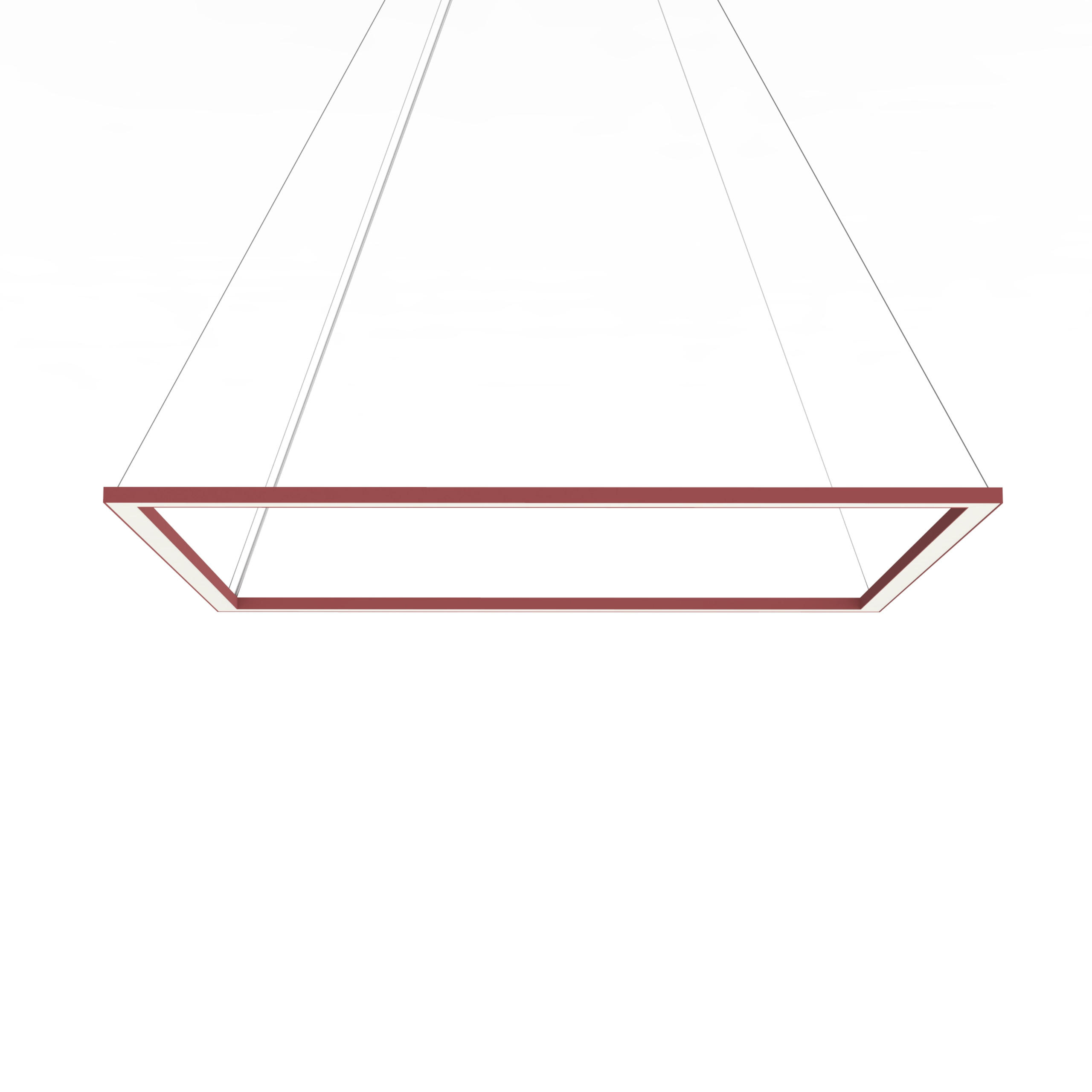 LED-HÄNGELEUCHTE - Rot, Metall (90/90/100cm) - Lumicom