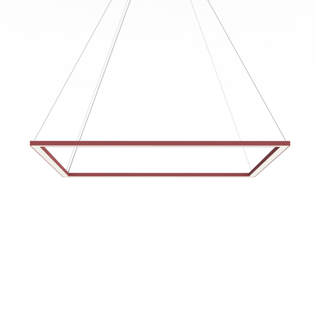 LED-HÄNGELEUCHTE - Rot, Metall (90/90/100cm) - Lumicom