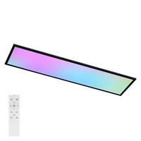 ZÁVĚSNÉ LED světlo Clayton III 30/120/6 cm - černá, kov (30/120/6cm) - Nettlife