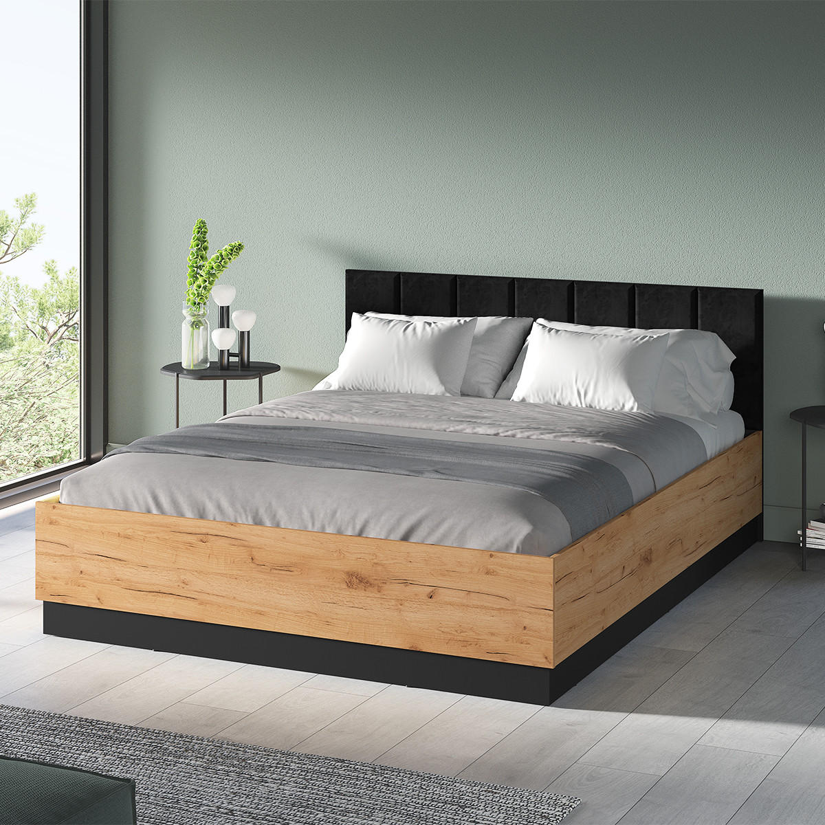 BOXSPRING POSTEL 160/200 Solal Dřevo - hnědá, kompozitní dřevo (160/200cm) - Petits-meubles