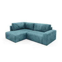 ECKSOFA Natalia Xl - Blau, Holzwerkstoff/Textil (182/245cm) - Fun Möbel