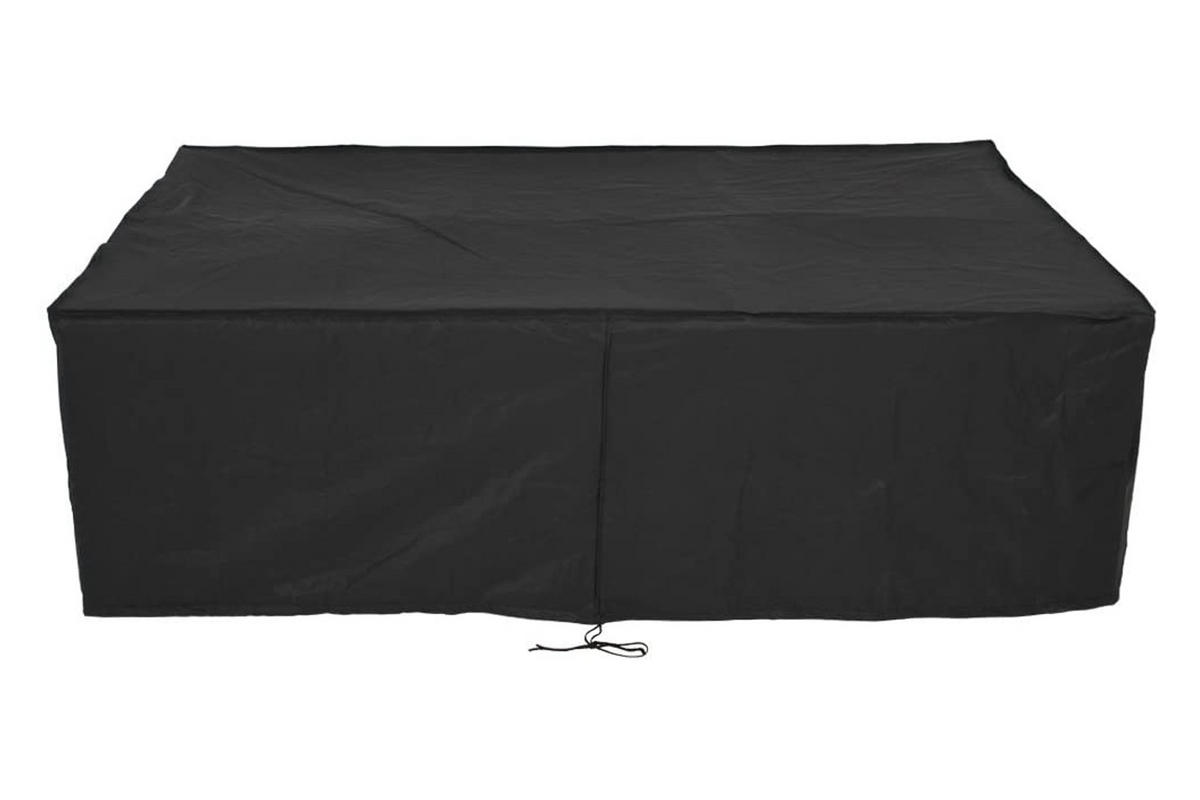 SCHUTZHÜLLE 115x115x76 cm, Polyester, Schwarz - Schwarz, Kunststoff (115/76/115cm) - dasmöbelwerk