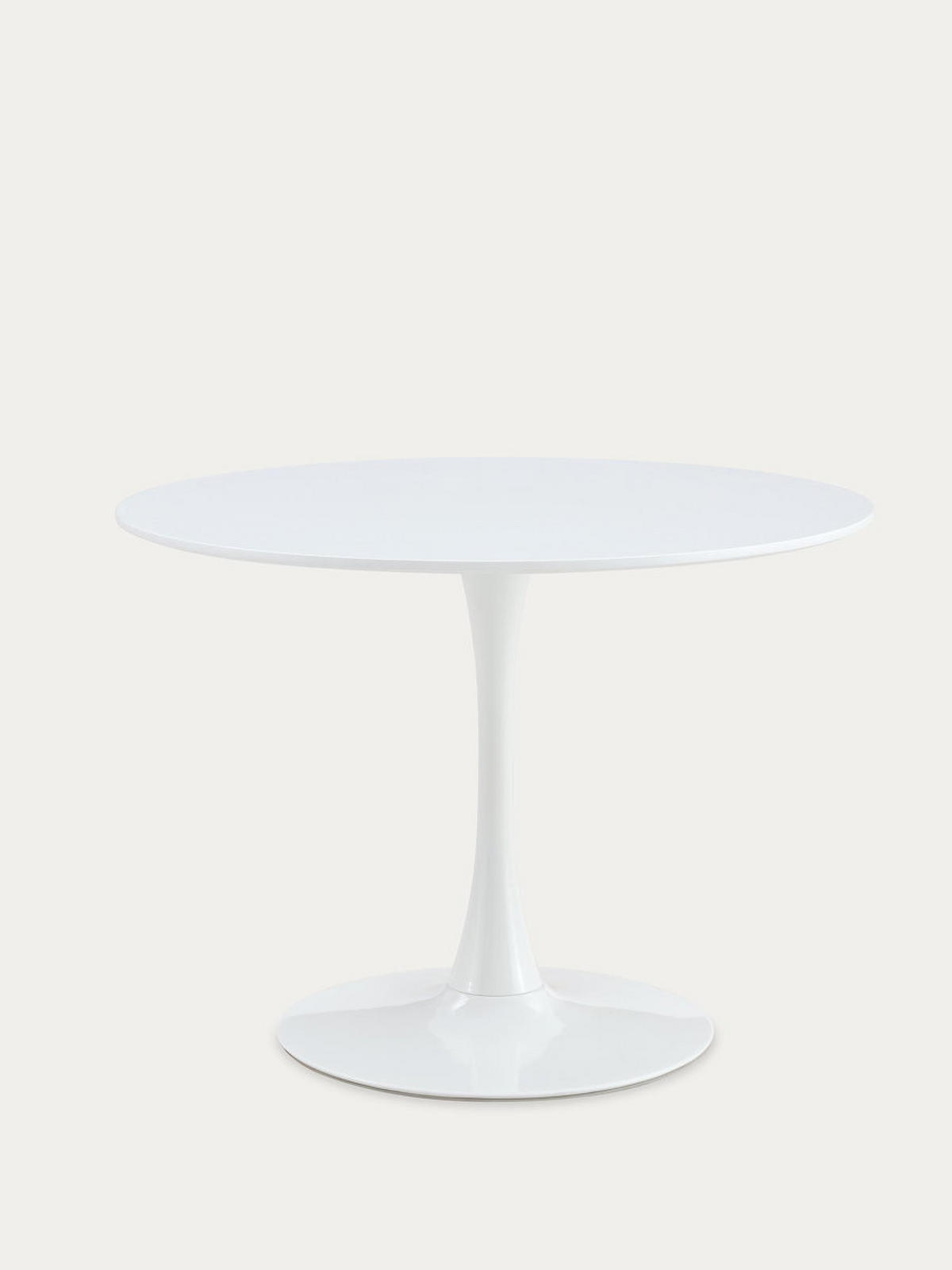 ESSTISCH Daya Weiß 100 x 100 - Weiß, Metall (100/100/73cm) - Kenay Home