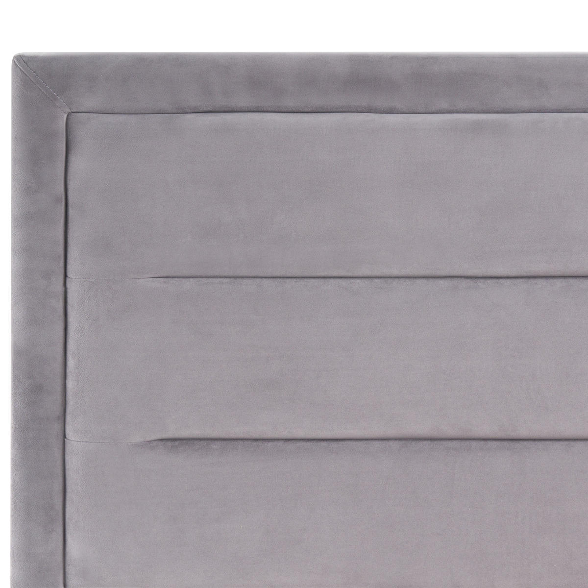 BETT mit Lattenrost 160/200 cm Dunkelgrau Rouen - Dunkelgrau/Schwarz, Textil (160/200cm) - Beliani