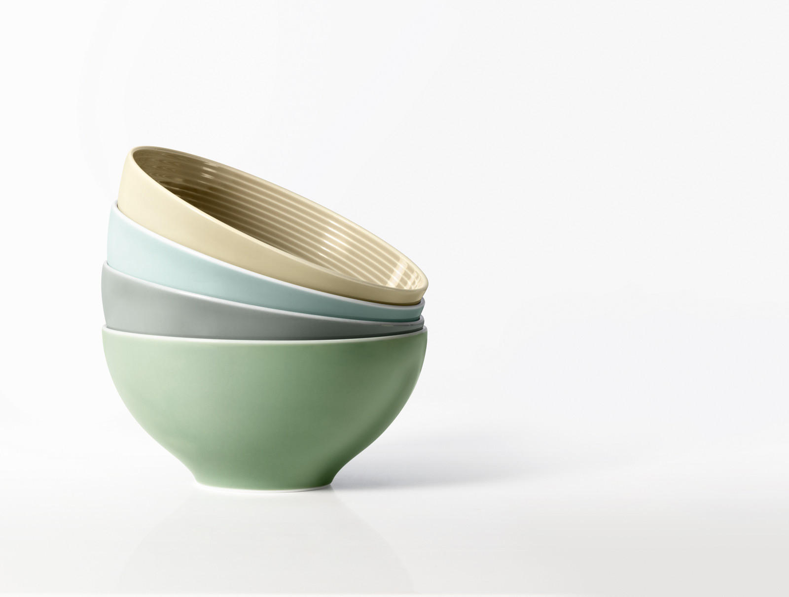 MÜSLISCHALEN Beat Color Glaze Salbeigrün ø 15,7 cm 6er Set - Grün, Keramik (15.7cm) - Seltmann Weiden