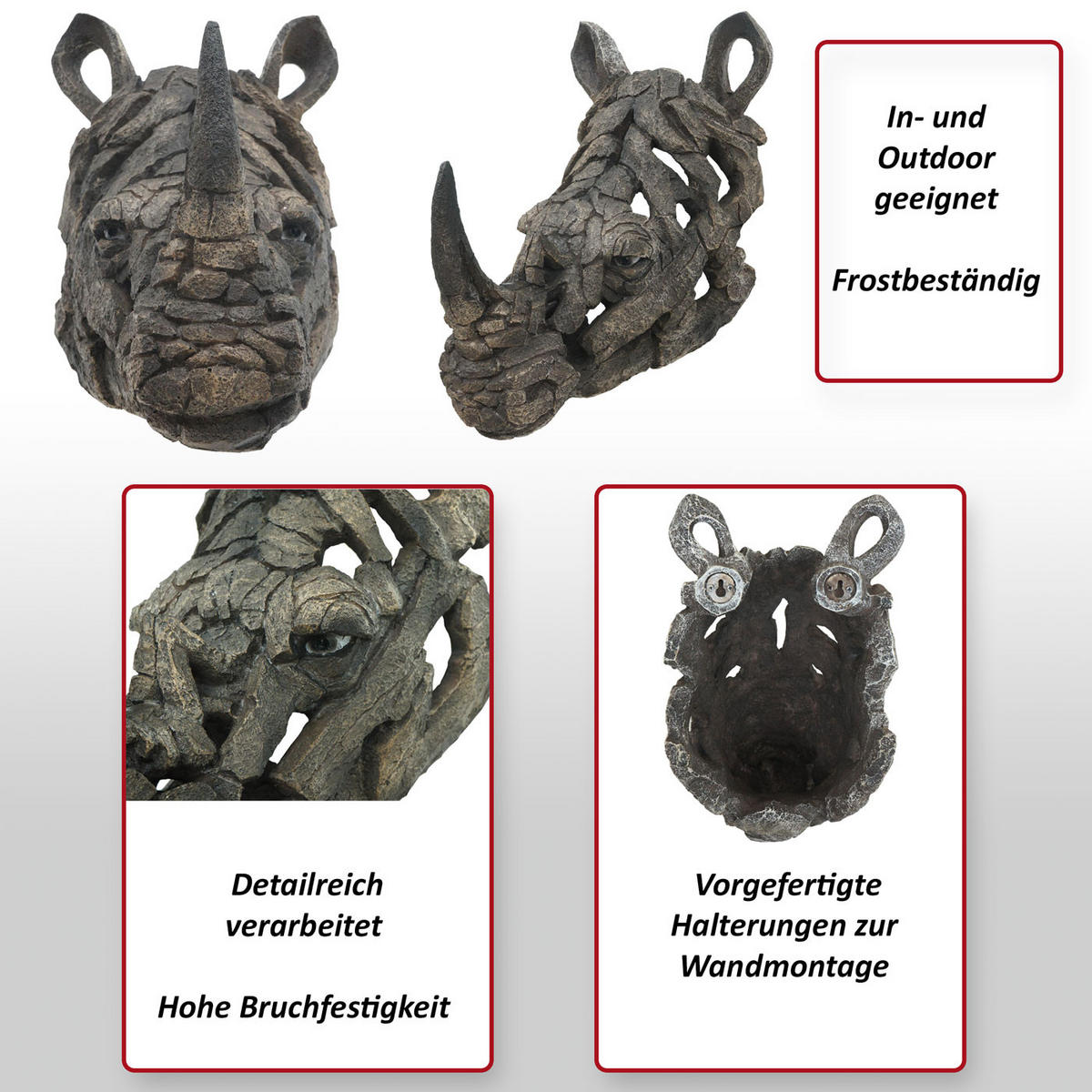 DEKO LOBANJA Siva - siva, kamen (19/26/30cm) - MCW