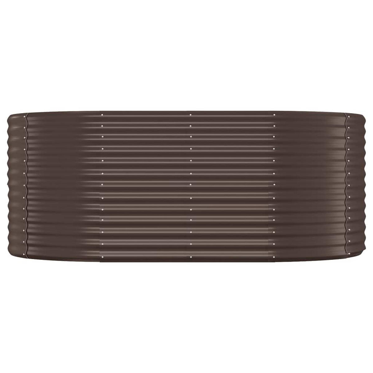 HOCHBEET Pulverbeschichteter Stahl 175x100x68 cm Braun - Braun, Metall (175/68/100cm)