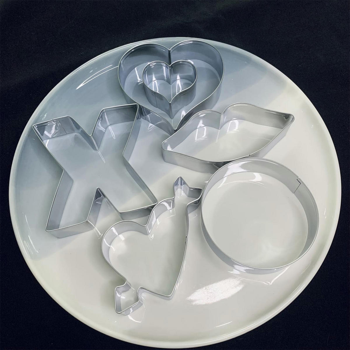 AUSSTECHFORMEN Set 6-teilig Herz & Co. - Multicolor, Metall (16.4/2.4/19.4cm)