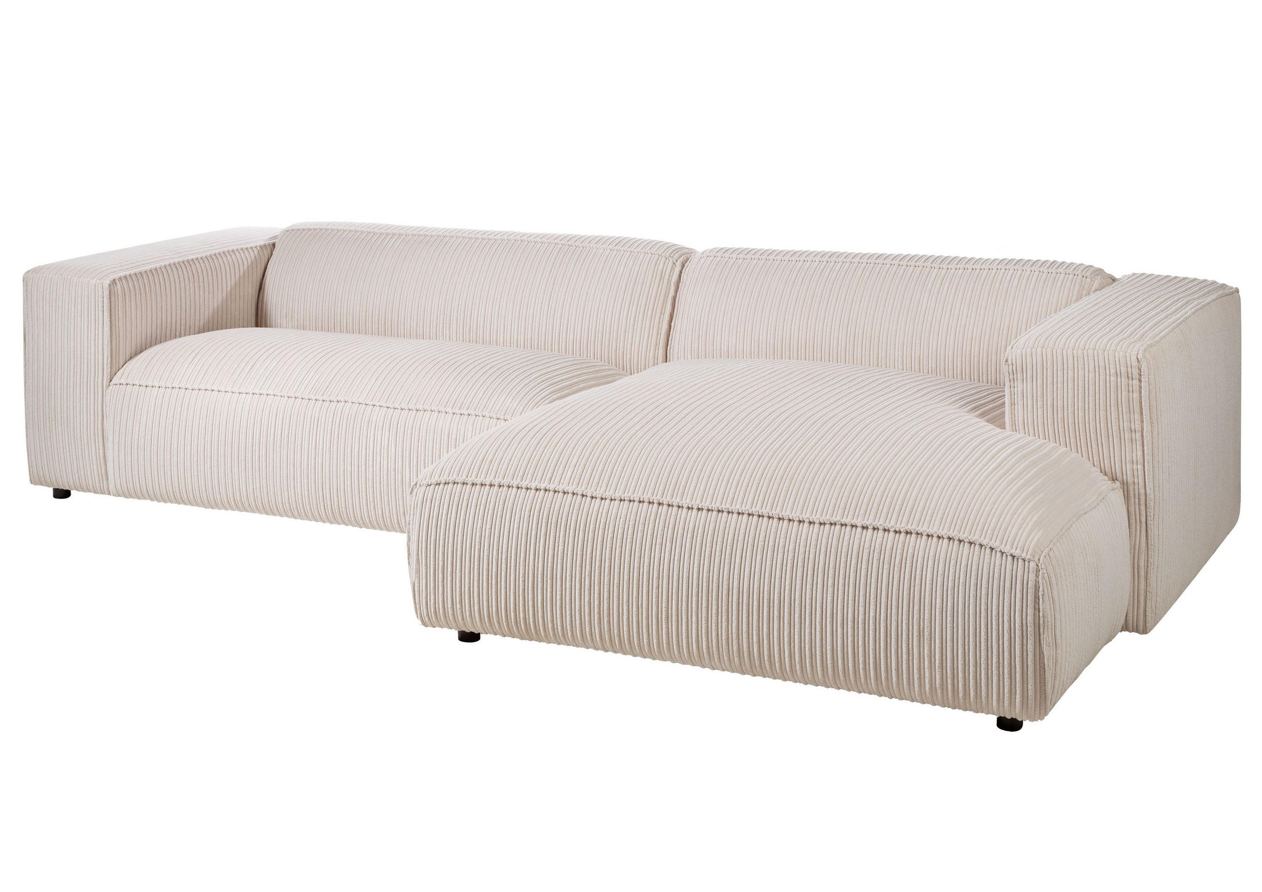 Massivmoebel24 Ecksofa Beige 304x164 cm