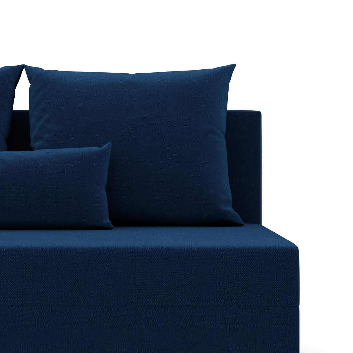 ECKSOFA MIT SCHLAFFUNKTION FERMO BONELL Dunkelblau - Dunkelblau, Textil (137/201cm) - Mebligo