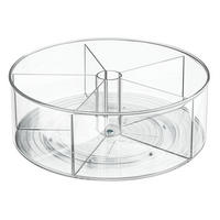 DREHPLATTE mit Fächern aus Kunststoff Linus - Transparent, Kunststoff (29.2/10.7/41.83cm) - Calicosy