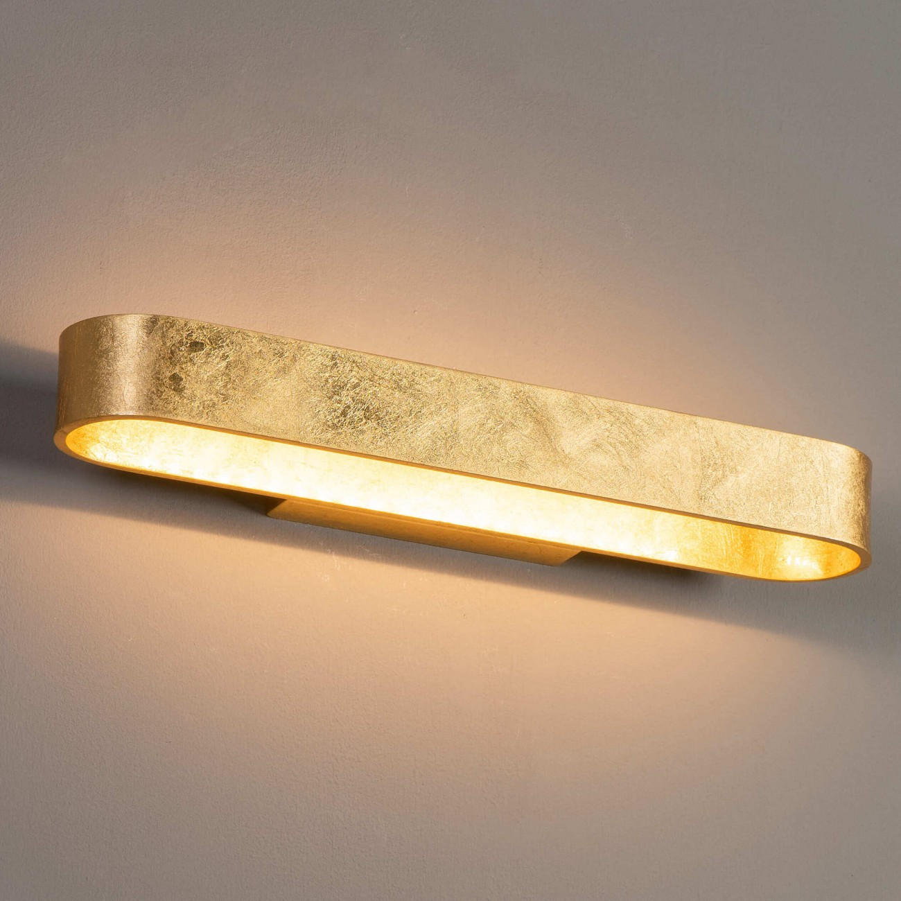 WANDLEUCHTE Dro, Gold / Messing, 42.5cm - Goldfarben, Metall (42.5/42.5/5cm) - KOSILUM