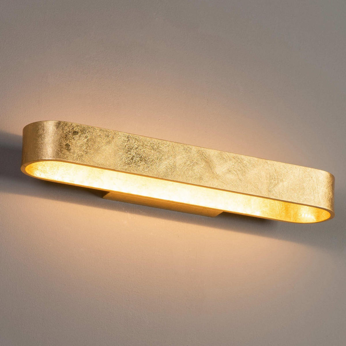 WANDLEUCHTE Dro, Gold / Messing, 42.5cm - Goldfarben, Metall (42.5/42.5/5cm) - KOSILUM