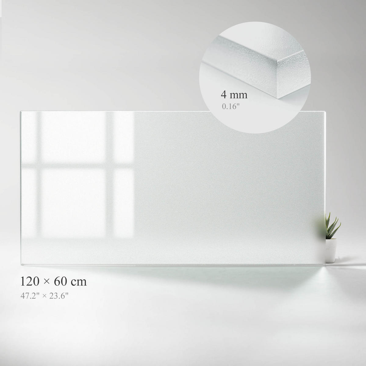 TISCHPLATTE 120x60 cm - Transparent, Glas (60/120/0.4cm) - Wallfluent