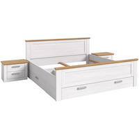 BETTANLAGE Verona Sibiu Lärche Nachbildung 301/90/209 cm - Lärchefarben, Holzwerkstoff - Xonox