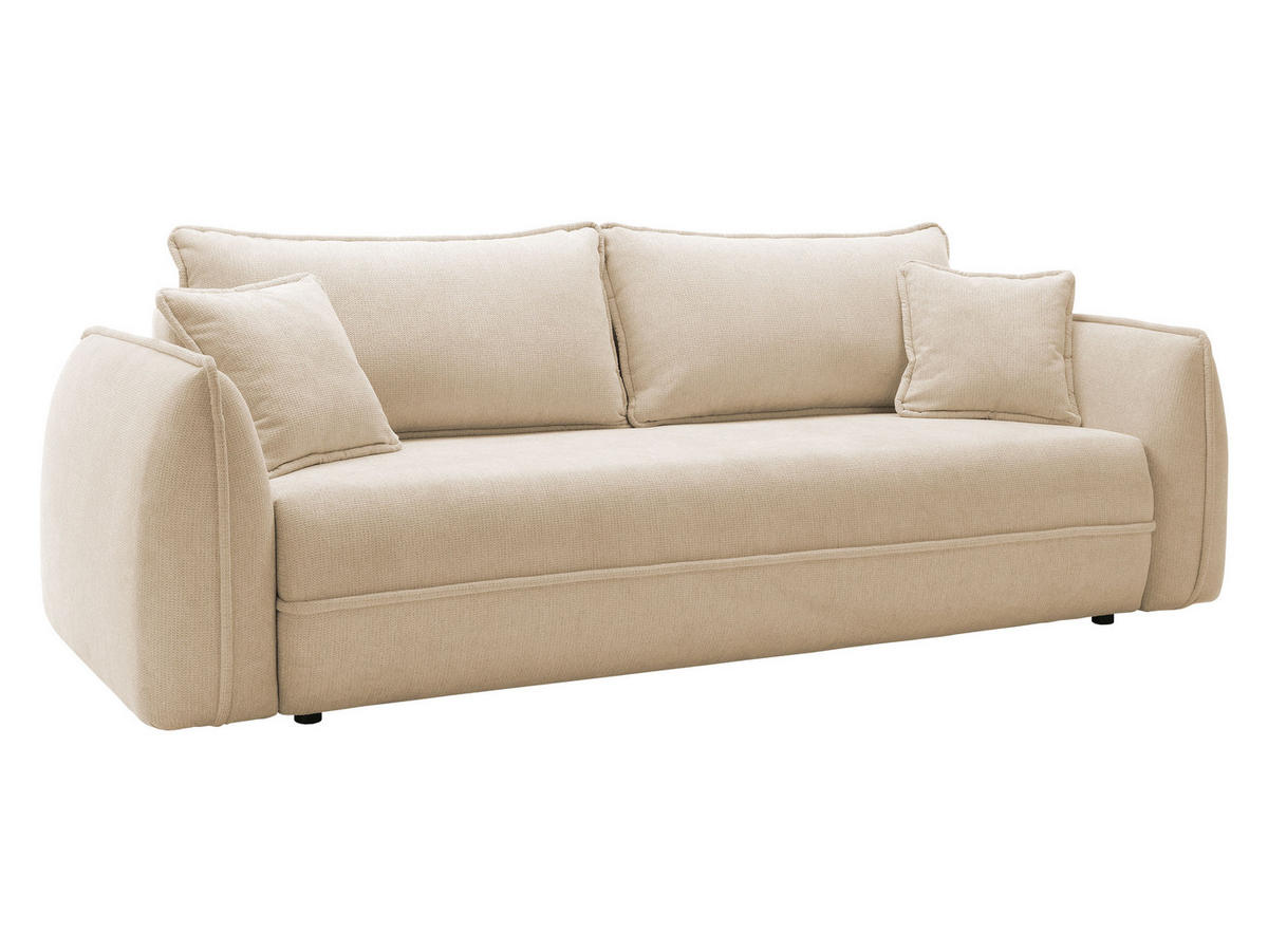 SCHLAFSOFA Moho - Beige/Schwarz, Holz/Kunststoff (250/94/109cm) - MIRJAN24