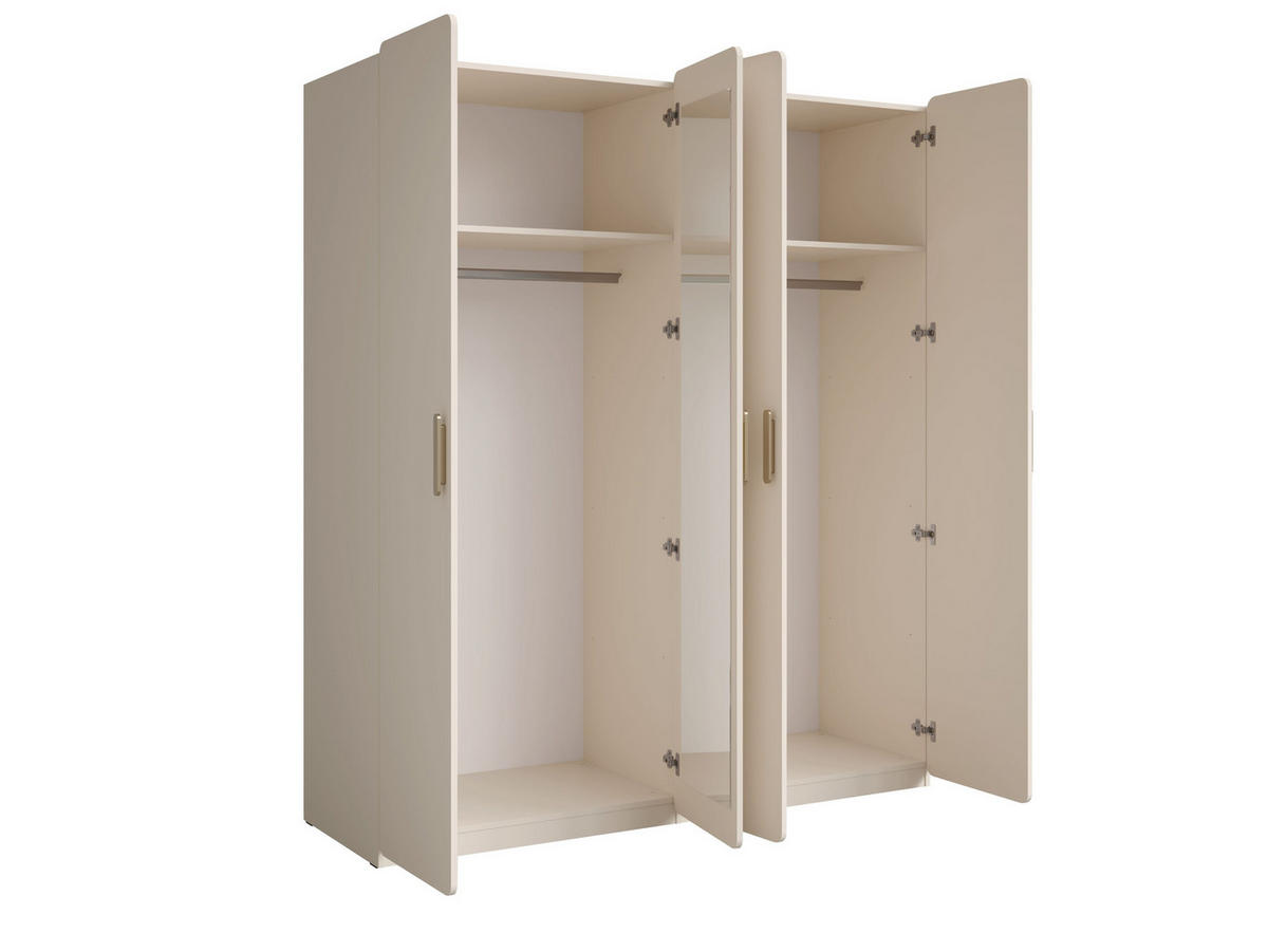 KLEIDERSCHRANK Beige 179/210/58 - Beige, Holzwerkstoff (179/210/58cm) - RAUMHIRSCH FURNITURE