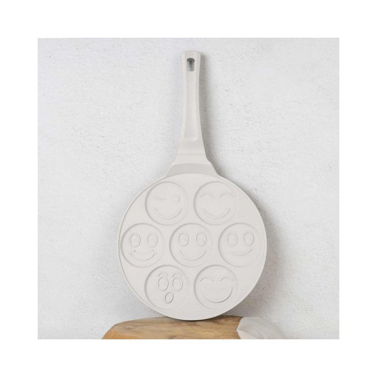 PFANNKUCHENPFANNE Weiß 26/26/1.3 cm BH7792 - Weiß, Metall (26cm) - Berlinger Haus