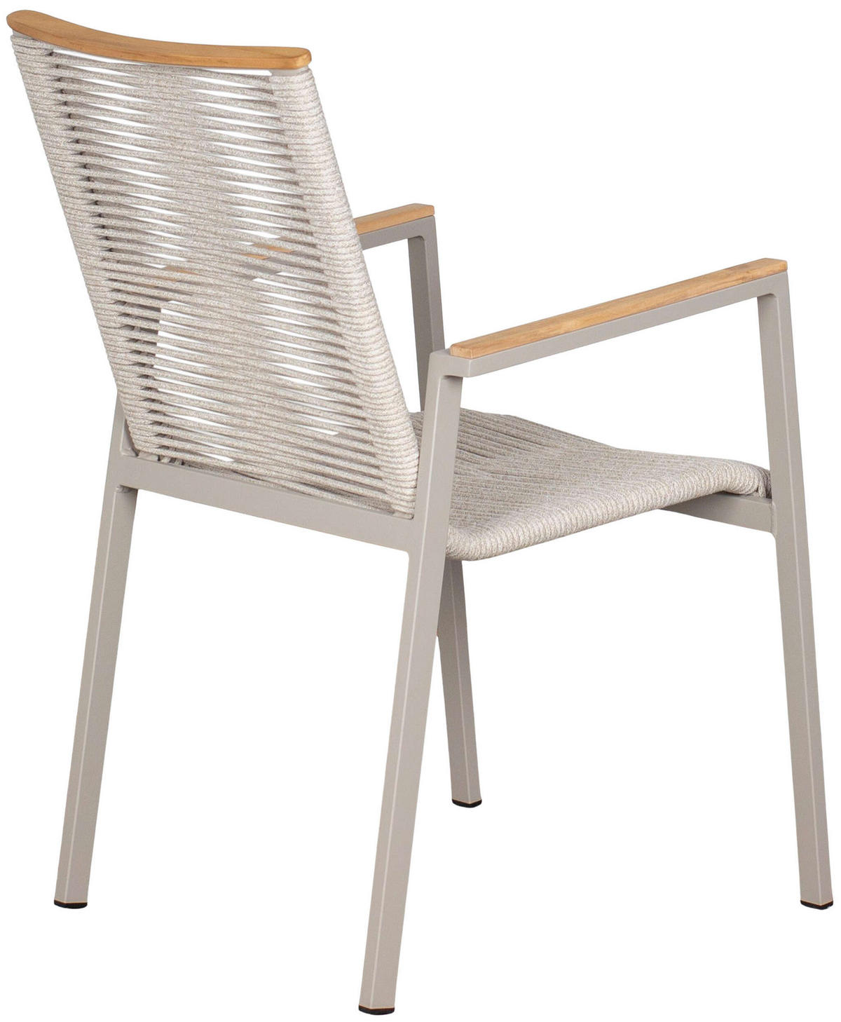 GARTENSTÜHLE stapelbar 2er Set Alicante - Beige, Metall (57/90/60cm) - Mr. Deko