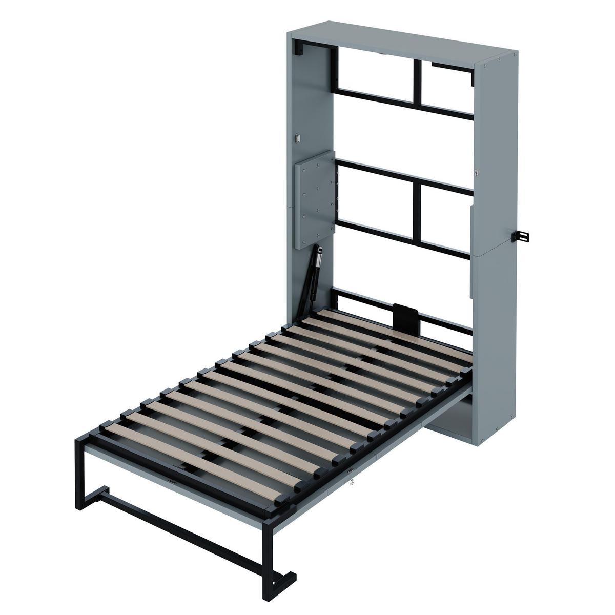 SKLAPAJUĆI KREVET 90x200 Zidni Metalni Okvir - siva, metal (90/200cm) - FLIEKS