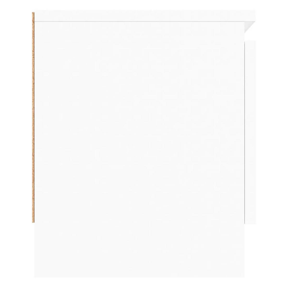 TV-SCHRANK Mit Tür Weiß 102/30/36 Cm - Weiß, Holz (102/36/30cm) - vidaXL