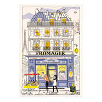 GESCHIRRTUCH Façade Fromager ekrü 48 x 72 cm - Weiß, Textil (72/48cm) - Winkler