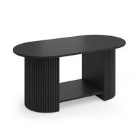 MASUTA DE CAFEA Calero, Negru/Negru, 100 x 50 cm - negru, compozit lemnos (50/100/45cm) - Vicco