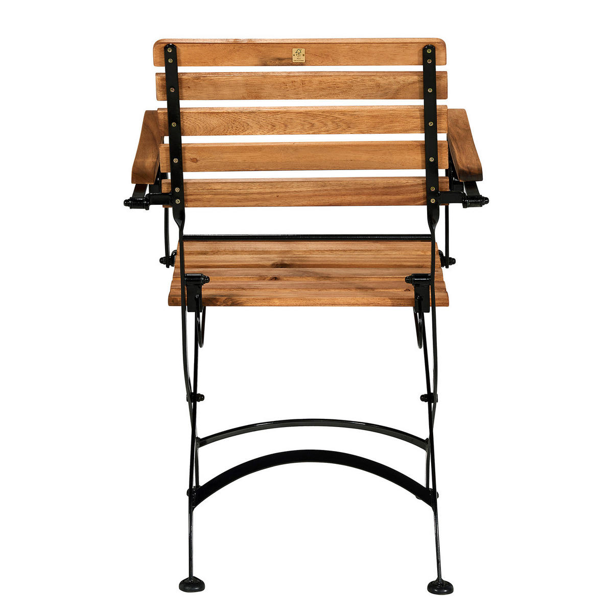 GARTENMÖBEL-SET (5-tlg.) Parklife - Schwarz/Braun, Holz/Metall - Butlers