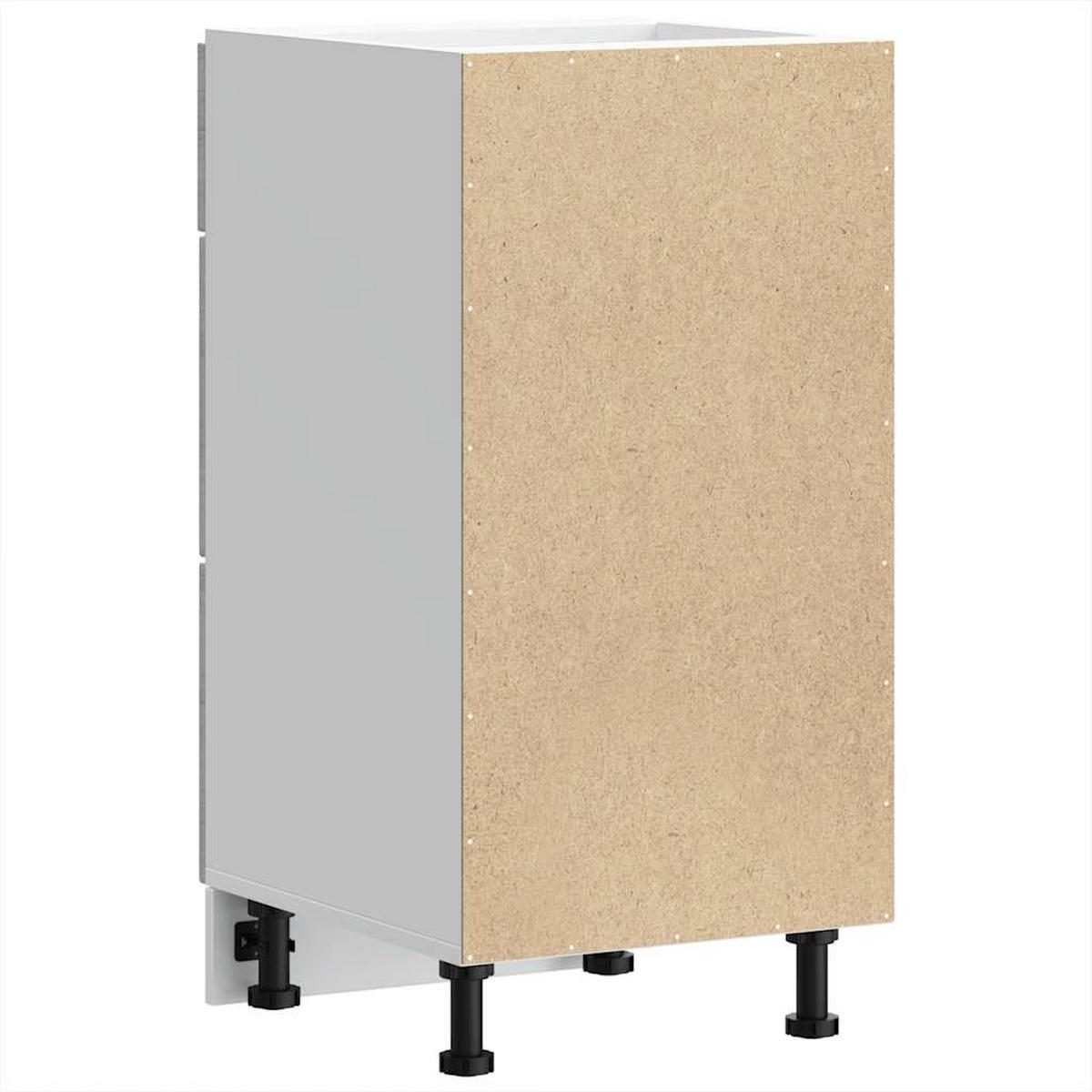 KÜCHENUNTERSCHRANK Samu Grau Sonoma 40x46x81,5 cm - Grau, Holz (40/81.5/46cm) - DELUKE