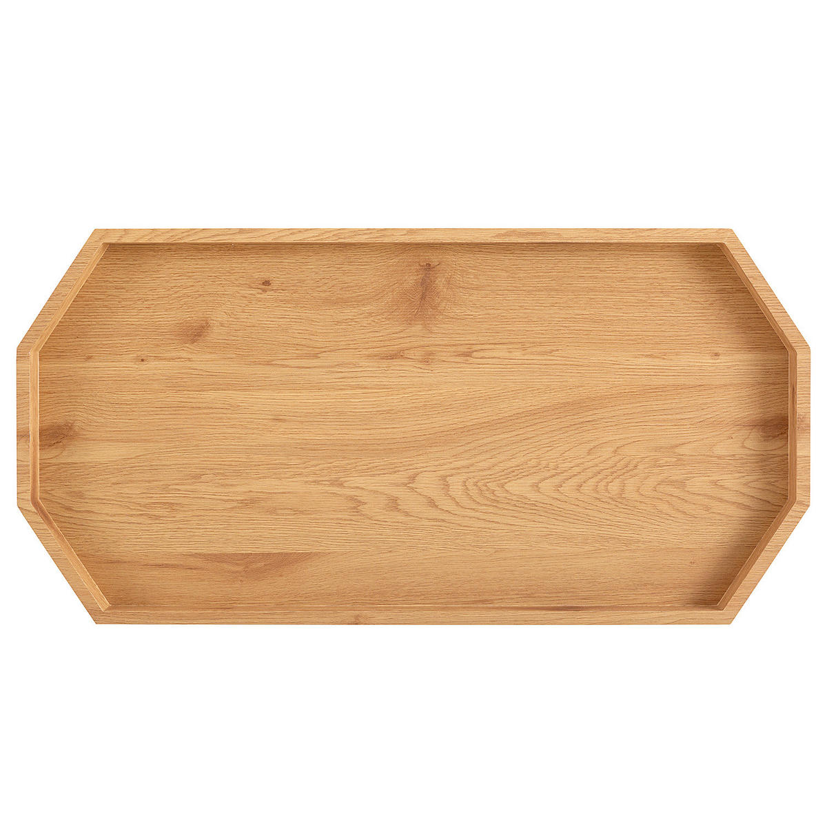 COUCHTISCH - Holzwerkstoff / Metall - Eichefarben/Schwarz, Holzwerkstoff/Metall (50/100/50cm) - home24