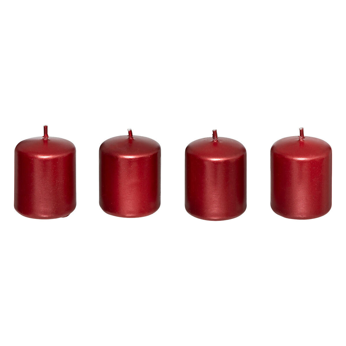Atmosphera Createur d´interieur Kerzen Rot 4x4.5x4 cm