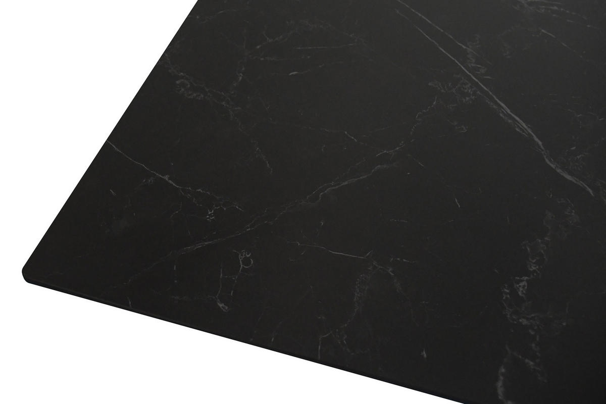 ESSTISCH MILLIE - Schwarz, Keramik (90/180/76cm) - SAM