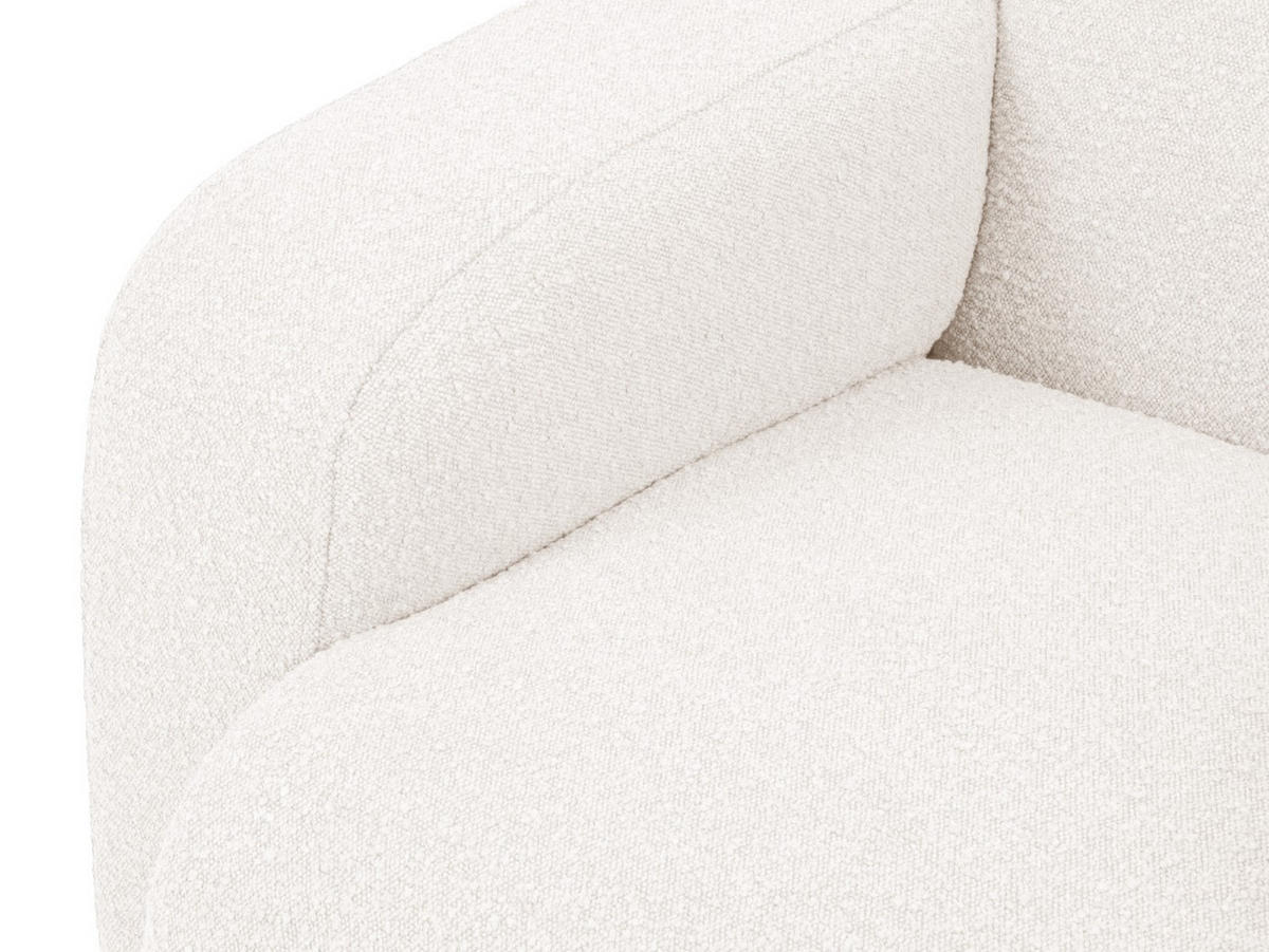 ECKSOFA rechts Molino aus Boucle weiß 6 Sitzplätze - Weiß, Textil (250/315cm) - Micadoni