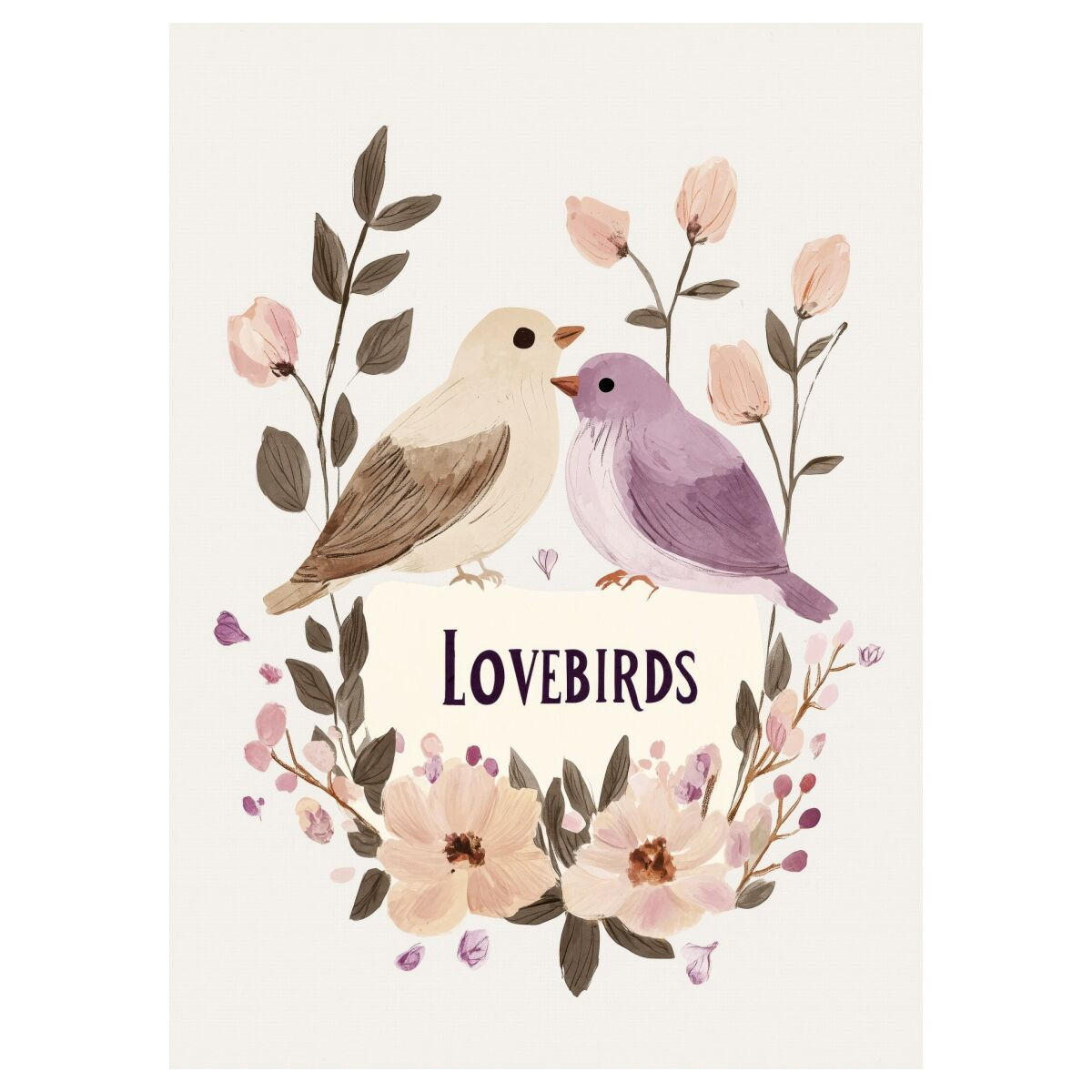 POSTER Treechild - Lovebirds - Multicolor, Papier (70/100/0.1cm) - Poster&Frame