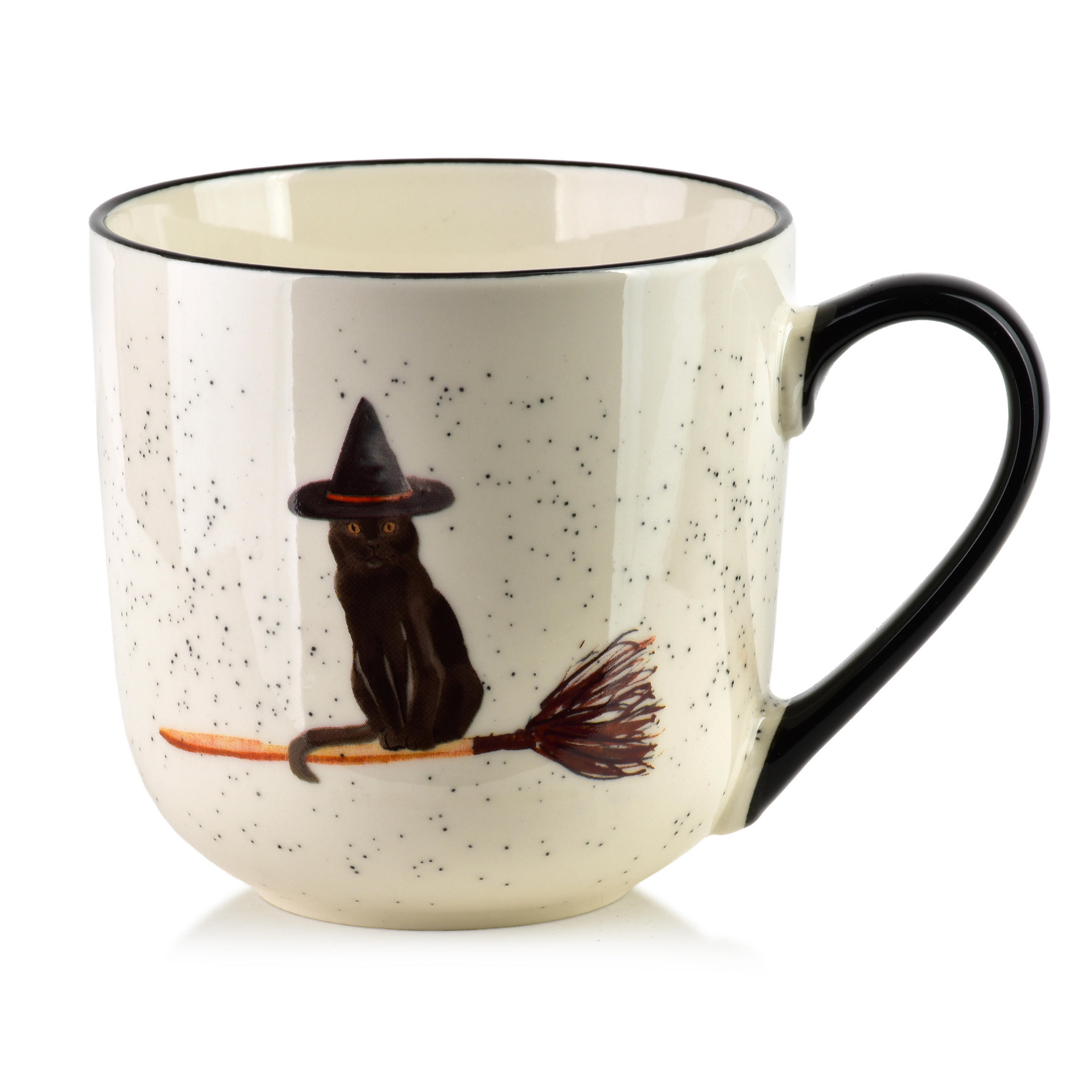 TASSE Jules Weiß 9,5/13/9,5 cm Porzellan - Schwarz, Keramik (0.41L) - Mondex