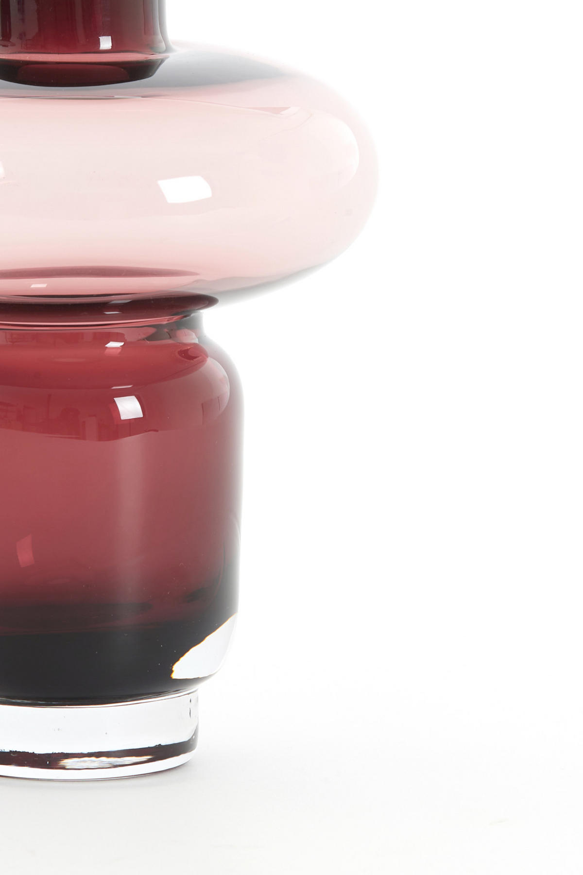 VASE Rynx Violett Ø14,5/19 cm - Lila, Glas (14.5/19cm) - Light & Living