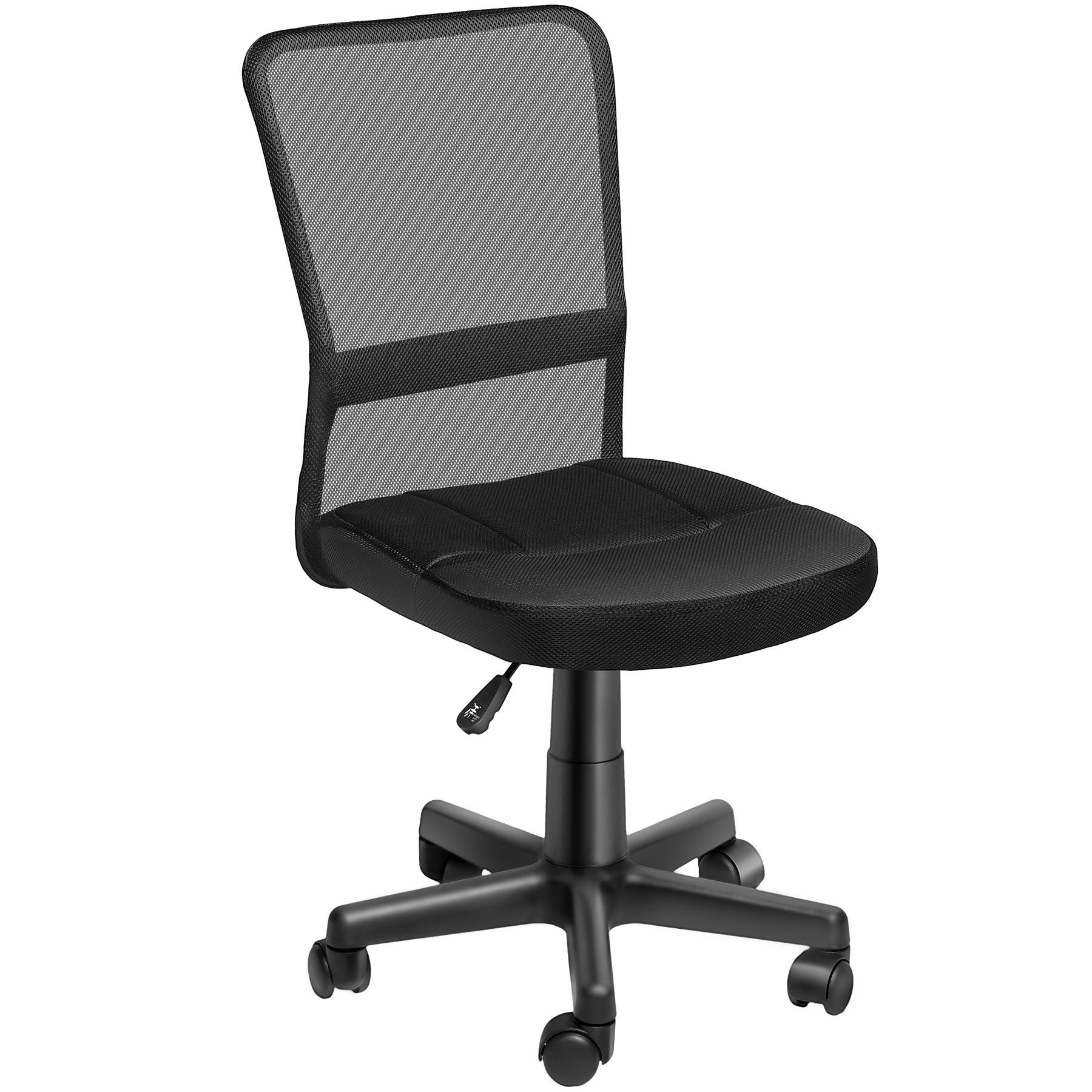 BÜROSTUHL Patrick, stufenlos höhenverstellbar, schwarz - Schwarz, Textil (50/95/43cm) - tectake