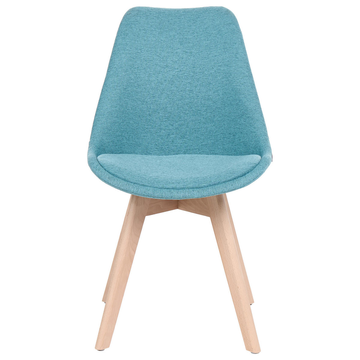 ÉTKEZŐSZÉK 2 darabos Szett Kárpit Szürke Dakota - kék/szürke, textil/fa (47/84/43cm) - Beliani