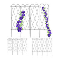 3XRANKGITTER - Dunkelbraun, Metall (145/127/1.5cm) - Relaxdays
